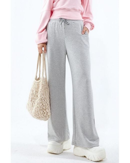 Busem Gray Mid Waist Wide Leg Modal Pants