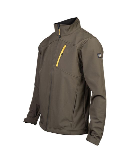 Caterpillar Essentials Shell Mosgroene Softshell Jas in het Green voor heren