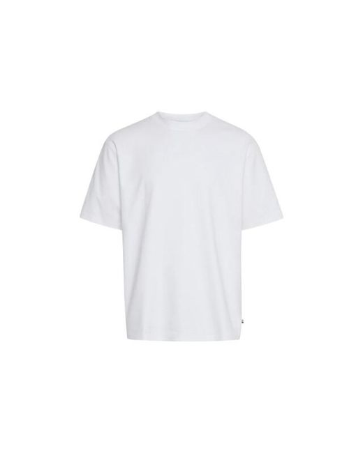 Solid Solid Casual T-Shirt in het White voor heren