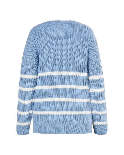 Usha Blue Strickpullover Damen Denimblau