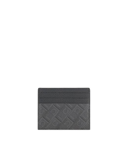 Ferragamo Gancini Lederkartenhalter in Gray für Herren
