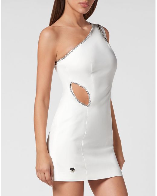 Philipp Plein Korte Jurk in het White