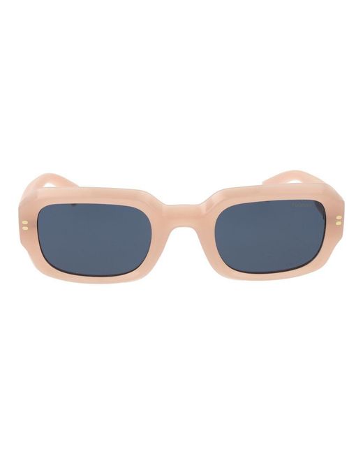 Polaroid Blue Multicolor Plastic Sunglasses