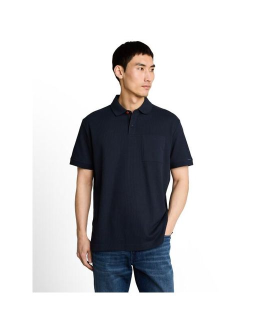 Tom Tailor Structured Polo With in het Blue voor heren