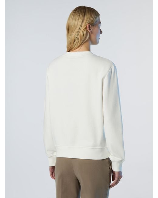 North Sails White Sweatshirt With Tonal Logo