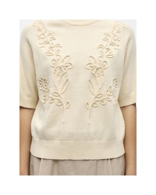 Object Objlaney Rubin Ss Pullover Noos in het Natural