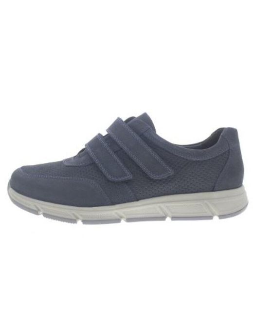 SOLIDUS 67011-80499-K Klittenbandschoenen in het Blue voor heren