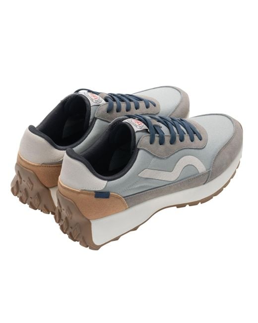 Regatta Gray Marine Heritage Ii Suede Trainers /Tan/Denim) for men
