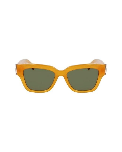 Longchamp Yellow Acetate Sunglasses