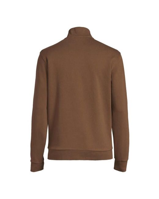Lyle & Scott Lyle And Scott Loopback Quarter Zip in het Brown voor heren
