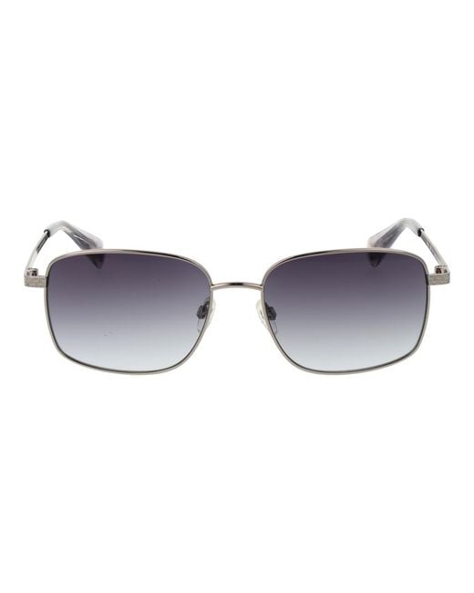Ted Baker Metallic Gray Metal Sunglasses