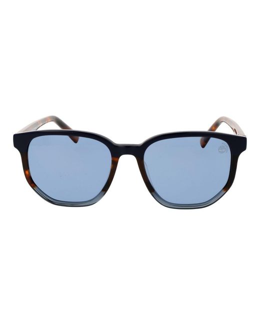 Timberland Blue Acetate Sunglasses for men