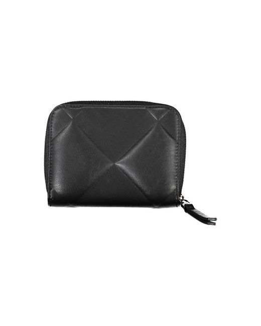 Calvin Klein Black Elegante rfid-gesicherte geldbörse mit münzfach