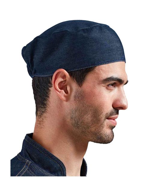 PREMIER Blue Kochmütze -Jeansblau)