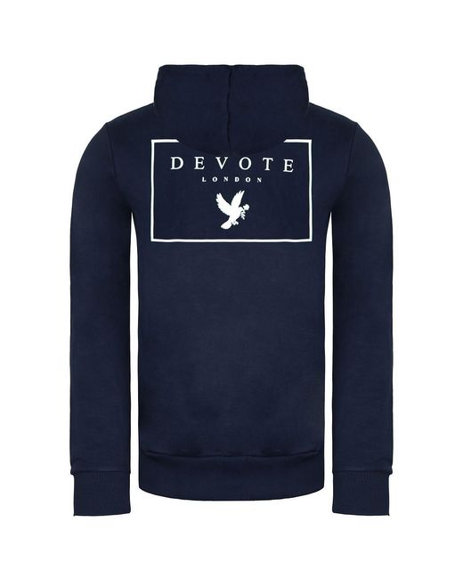 Devote London Devote Londen Pacey /Wit Track Jacket in het Blue voor heren