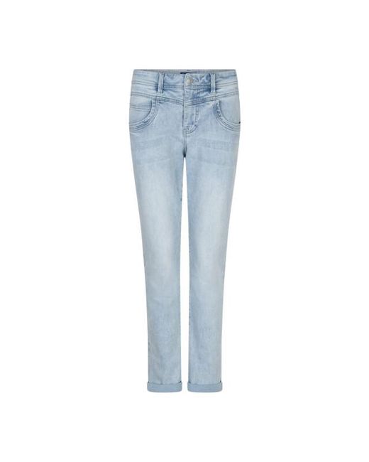 Red Button Relax Denim Bleach in het Blue