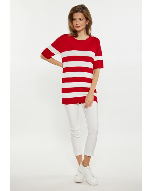 Usha Jumper Rood Wit in het Red