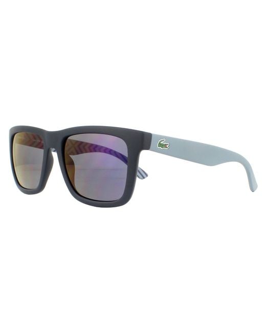 Lacoste Rectangle Matte Sonnenbrillen in Blue für Herren