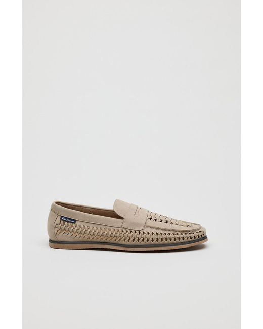Ben Sherman Gray Miami Stone Loafers for men