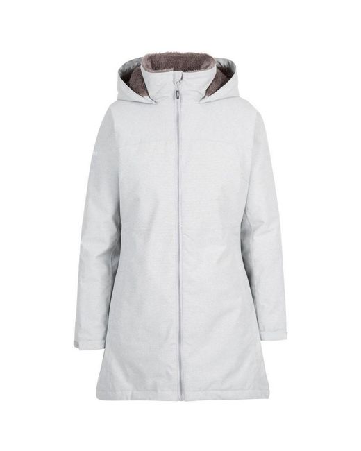 Trespass White Ladies Wintry Padded Jacket Marl)