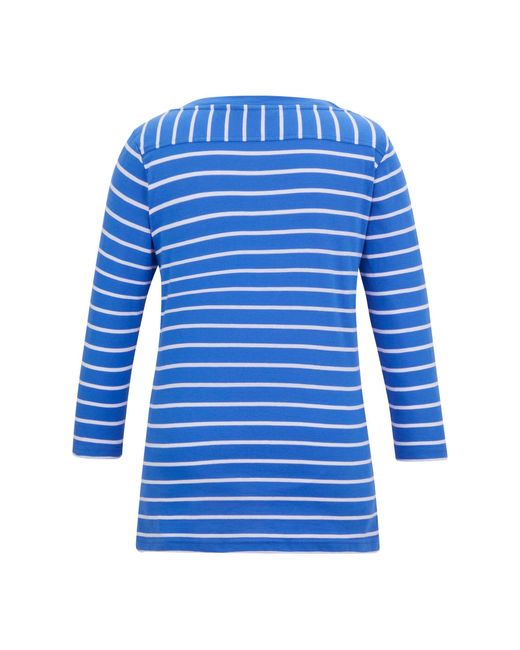 Regatta Baylette Ii Gestreept T-Shirt (Sonisch/Wit) in het Blue