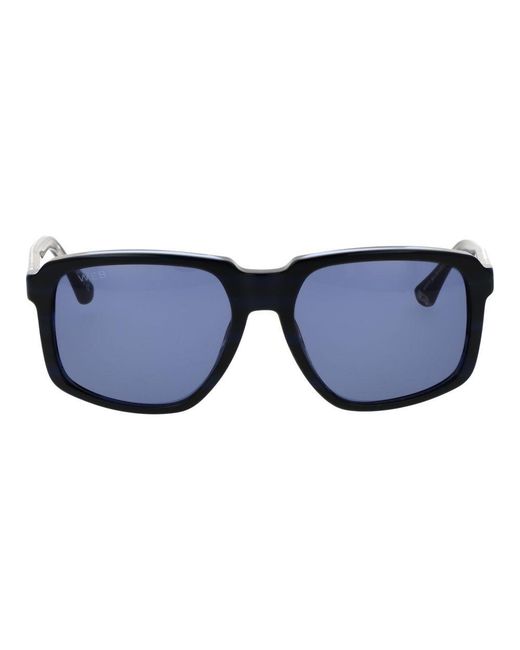 Web Blue Acetate Sunglasses for men