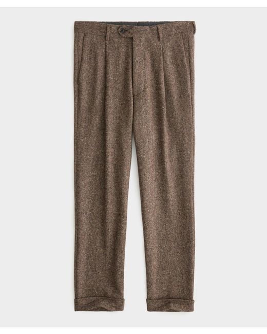 Todd Snyder Brown Donegal Madison Suit Pant for men
