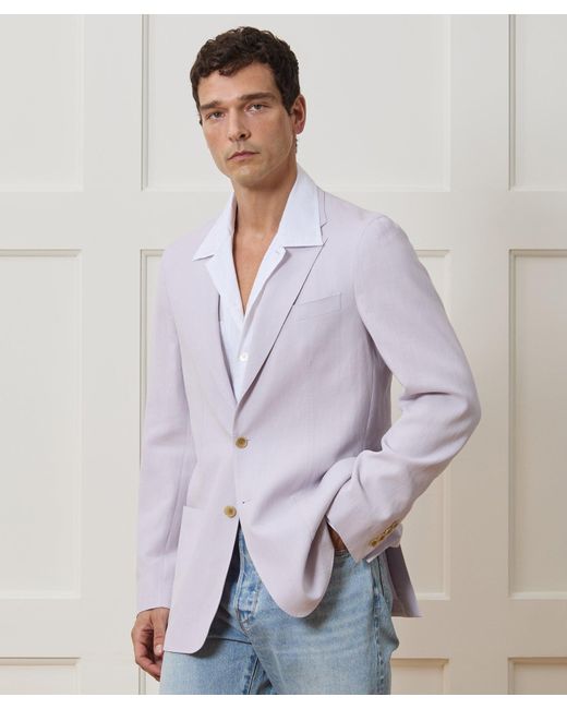 Todd Snyder Purple Italian Sueded Linen Sport Coat for men