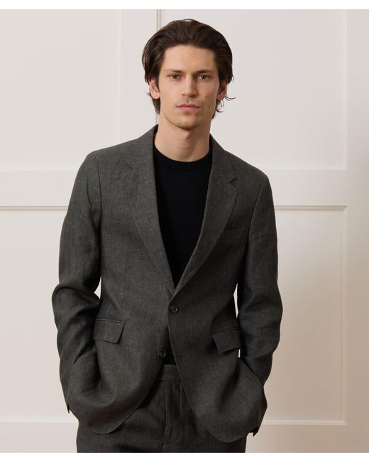 Todd Snyder Black Italian Linen Sutton Jacket for men