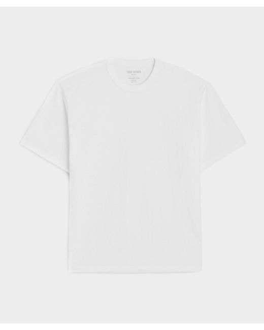 Todd Snyder White Heavyweight Jersey Tee for men