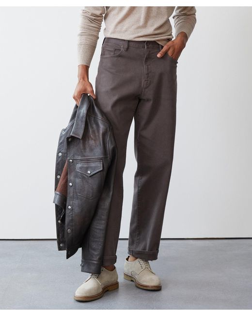 Todd Snyder Gray Relaxed Fit 5-pocket Chino for men