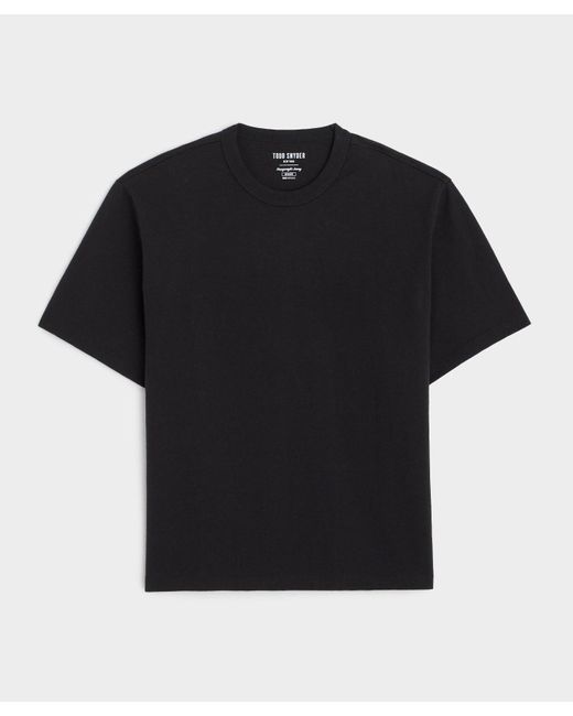 Todd Snyder Black Heavyweight Jersey Tee for men