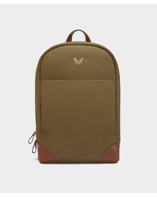 Bennett Winch Green Canvas Backpack for men