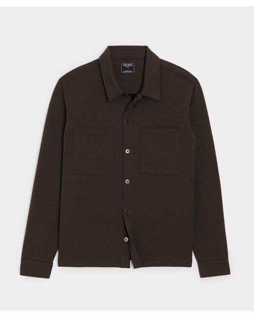 Todd Snyder Brown Travel Terry Two-pocket Shirt for men