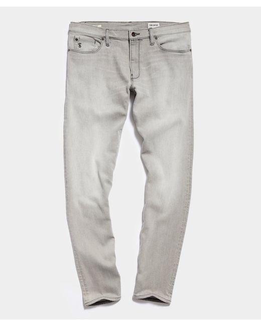 Todd Snyder Denim Slim Fit Stretch Jean in Gray for Men Lyst