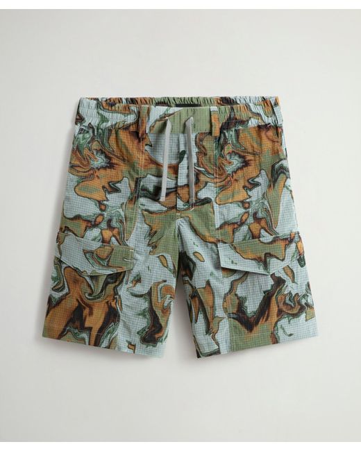 Todd Snyder + Woolrich Green Todd Snyder X Woolrich Tie-dye Short for men