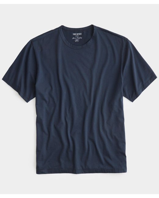 Todd Snyder Blue Oversized Luxe Jersey Tee for men