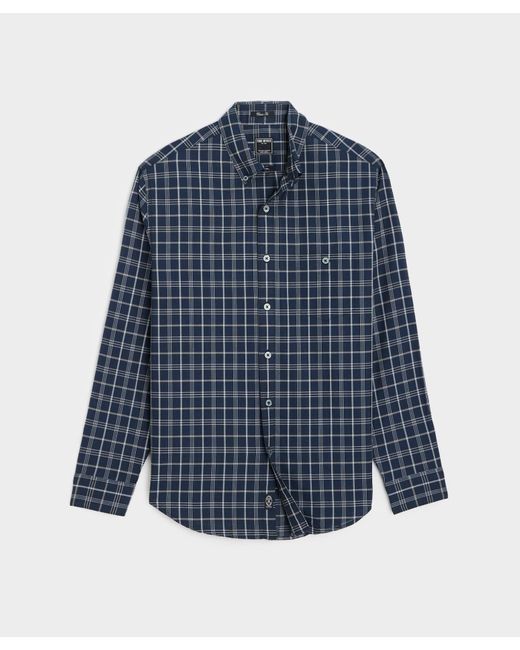 Todd Snyder Blue Classic Fit Summerweight Favorite Shirt In Navy Plaid for men