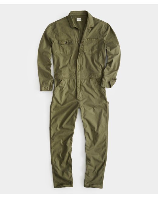 Todd Snyder Green Garment Dyed Coverall for men
