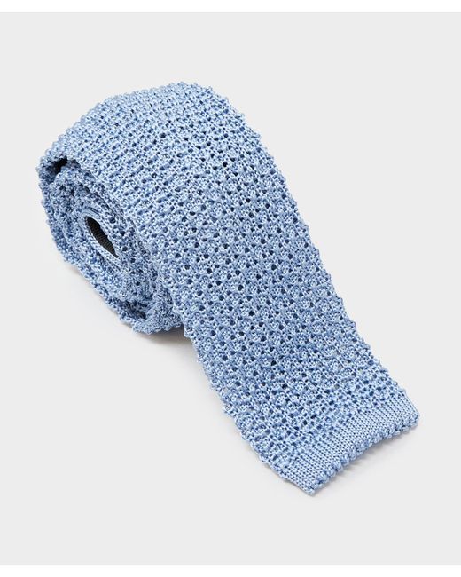 Todd Snyder Blue Italian Silk Knit Tie for men