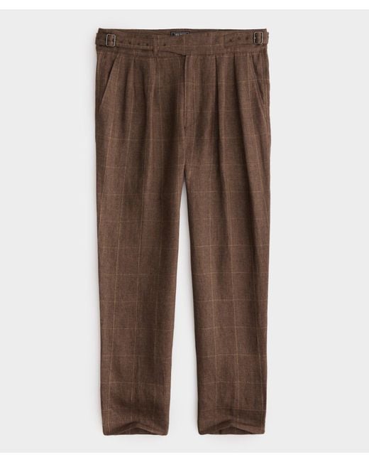Todd Snyder Brown Italian Linen Gurkha Trouser for men