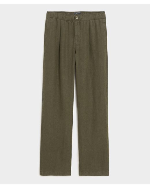 Todd Snyder Green Relaxed Linen Leisure Pant for men
