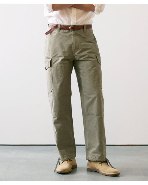 Todd Snyder Green Garment-dyed Cargo Pant for men