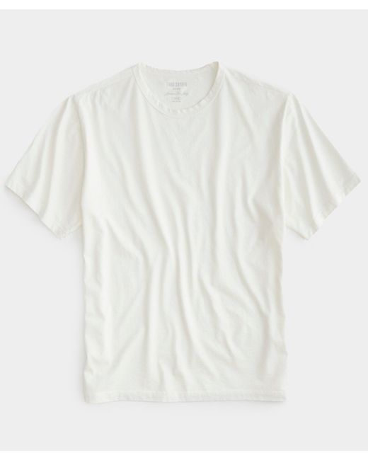 Todd Snyder White Oversized Luxe Jersey Tee for men