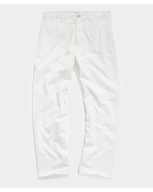 Todd Snyder Japanese Relaxed Fit Selvedge Chino in White for Men | Lyst  Canada