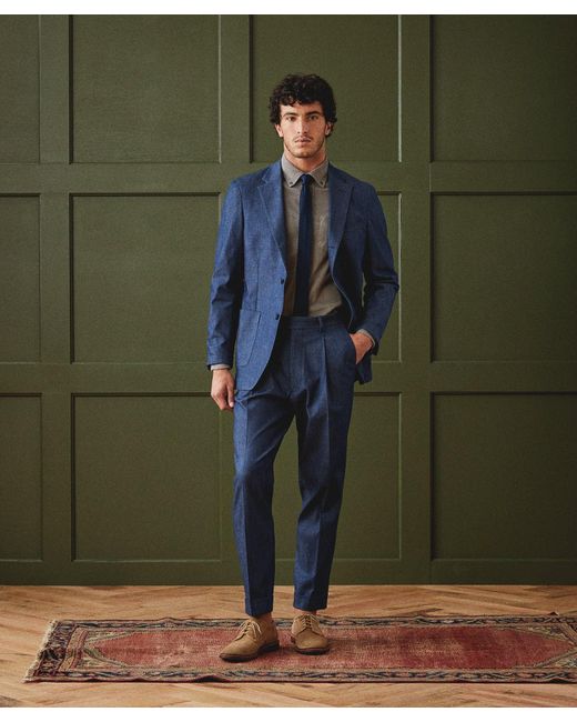 Todd Snyder Green Italian Denim Madison Suit for men