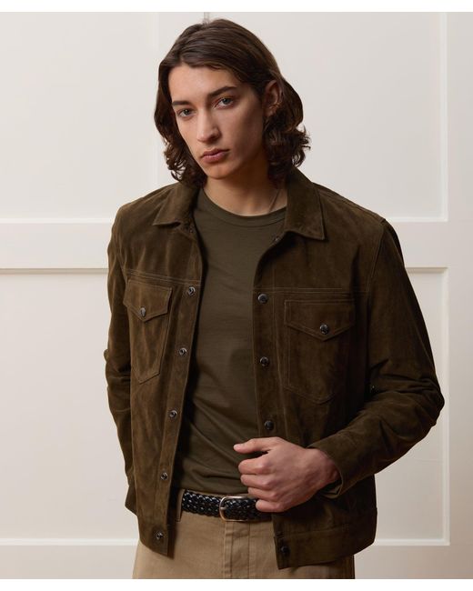 Todd Snyder Natural Italian Suede Dylan Jacket for men