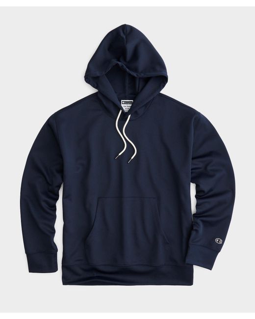 Todd Snyder Blue Relaxed Interlock Jersey Hoodie for men