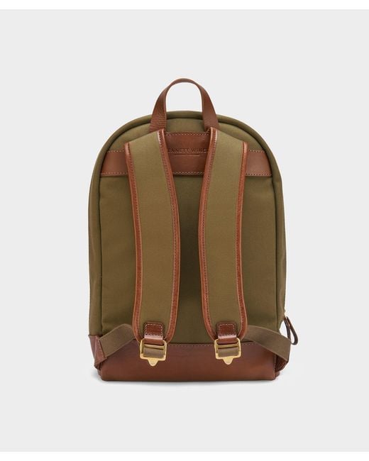 Bennett Winch Green Canvas Backpack for men