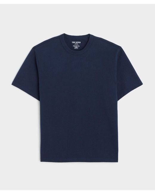 Todd Snyder Blue Heavyweight Jersey Tee for men